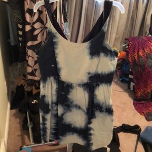 Blue tye-dye dress